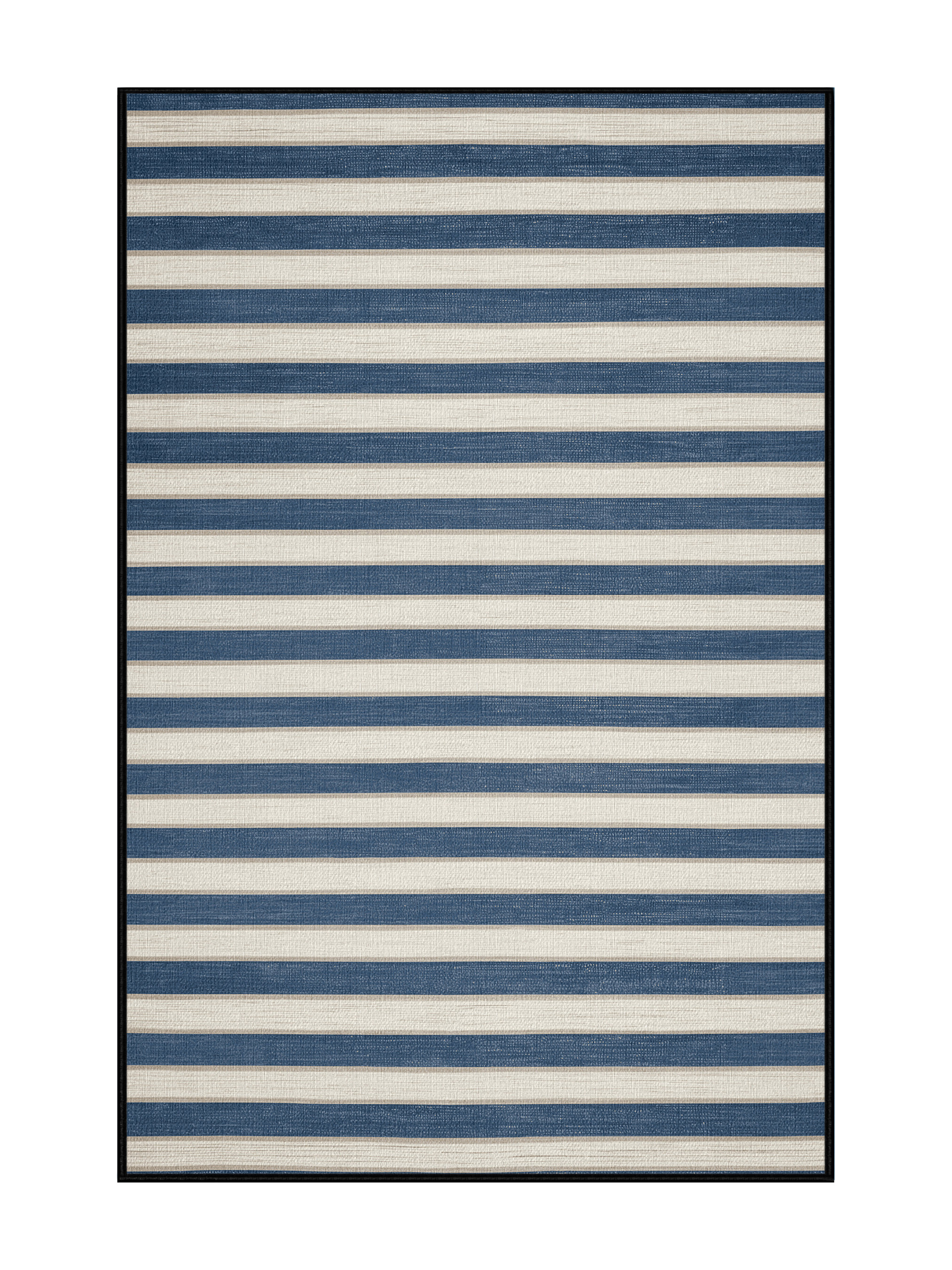 Latitude Run® Machine Washable Horizontal Stripes Gray Area Rug | Wayfair
