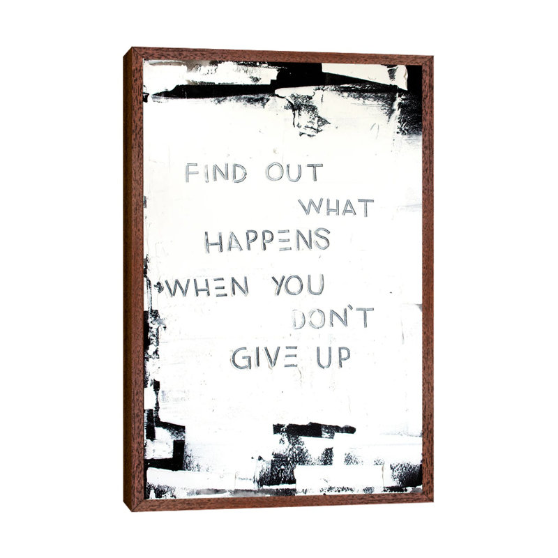 Find Out What Happens by Kent Youngstrom - Print on Canvas, 66.04cm H x 45.72cm W x 3.81cm D