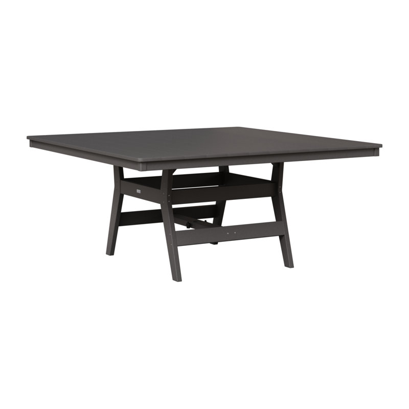 Table de salle à manger carrée 66 "Berlin Gardens Harbor, Gris fumée, Gris fumée