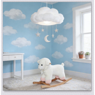 Fauteuil berçant en agneau, jouet berçant pour enfants, amusant et éducatif, améliorant l'équilibre et l'apprentissage tactile