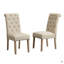 Chaise parsons capitonnée en bois massif