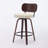 Upholstered Faux Leather Counter Height Swivel Barstools-1557093243