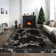 Monaco Series Abrstract Black/Gray/Ivory/Beige Area Rug