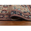 Tapis beige / ivoire / bleu en laine noué à la main de conception unique 9 pi x 11 pi 9 po