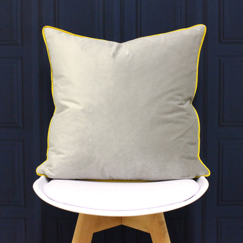 Oliver Square Throw, Dove/Cylon, Pillow Cover Only - No Insert