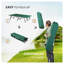 Outsunny 2-Person Folding Camping Cot with Steel Frame, Green