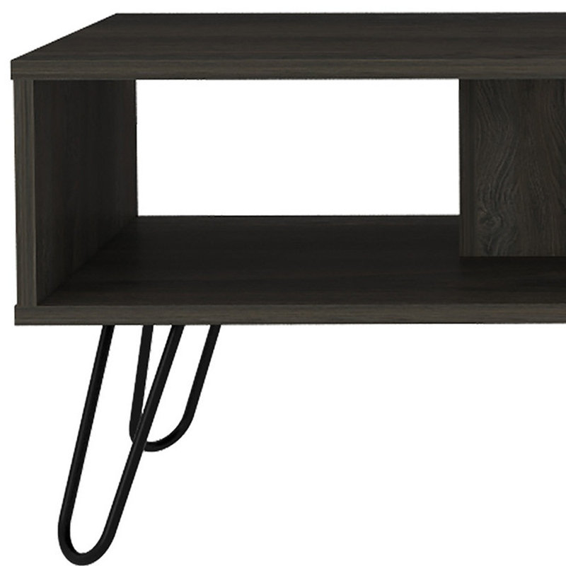  40" Carbon Espresso Manufactured Wood Rectangular Coffee Table – Transitional