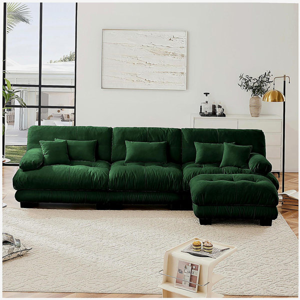 Mercer41 Luxury Modular Sectional Sofa Couch,Oversized L Shaped Cloud ...