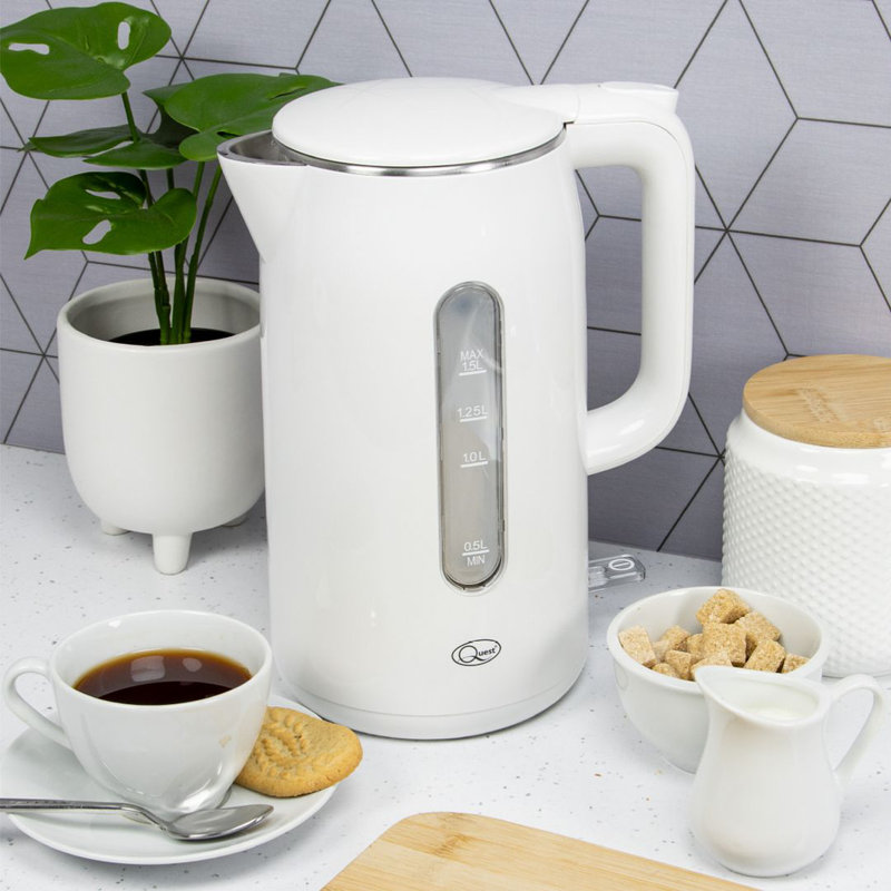 Quest 1.5L Stainless Steel Electric Tea Kettle