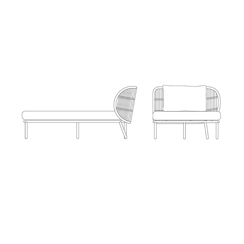 Kodo Outdoor Chaise Lounge