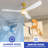 56-Inch Ceiling Fan with LED Light, App & Remote Control, Reversible DC Motor-1119254346-1119254345