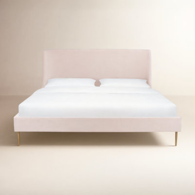 Venedy Upholstered Wingback Bed