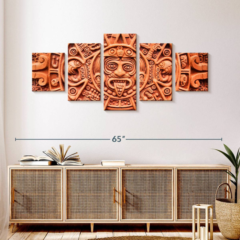 Aztec Sun Stone, 24" H x 55" W