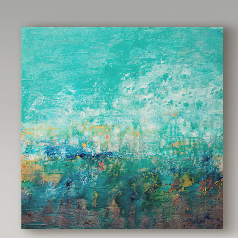 «Foundations» de Jurica, reproduction de peinture acrylique sur toile tendue, H 14 po x l 14 po x P 2 po