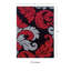 Tapis floral noir / rouge-16339825