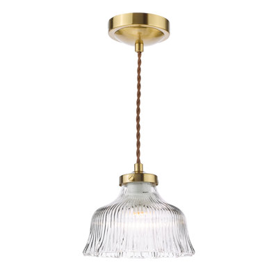 1 - Light Natural Brass Pendant