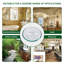 Lavabo vasque circulaire en verre 16,5 "avec bonde escamotable et robinet