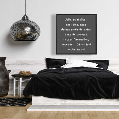 Traduction libre «Make our Dream Dreams» - Motivation sur toile