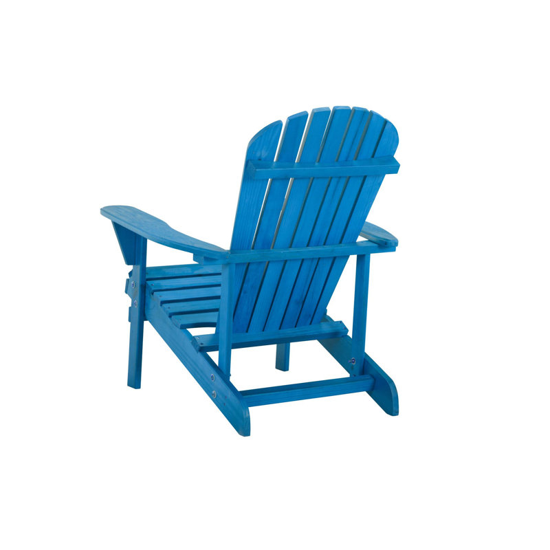 Artiana Pine Outdoor Adirondack Chair, Sky Blue