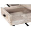Bureau d'ordinateur, bureau personnel, ordinateur portable, tiroirs de rangement, L 48 po, travail, stratifié beige, métal noir, contemporain, moderne