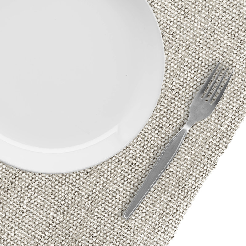 Jalyssia Solid Colour 100% Cotton Table Runner, Stone