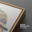 «Cute Pig With Donut», image de chambre d'enfant, impression sur toile encadrée-131996491-131996494