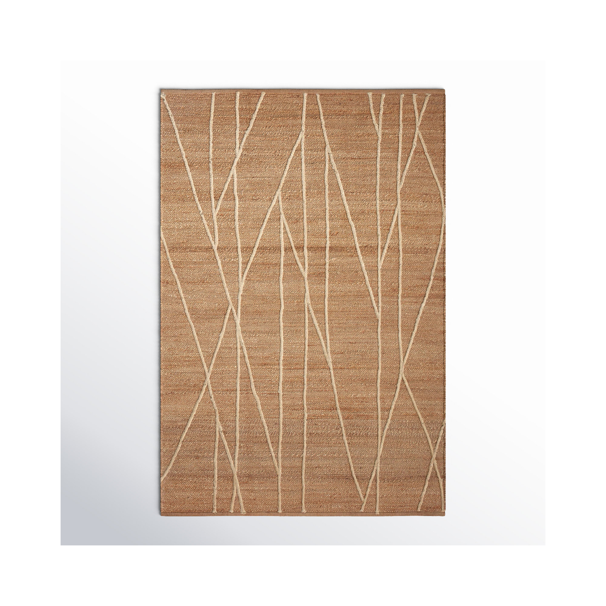 Albemarie Handmade Jute / Sisal Tan Rug, Rectangle 5' x 7'6"
