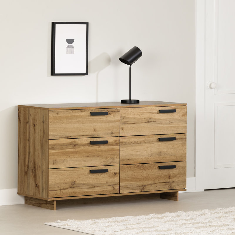 Commode 6 tiroirs Cavalleri, Chêne Nordik