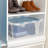 Sterilite 20 Qt Hinged Lid Storage Box, Plastic Container, Washed Blue, 24 Pack-123432603