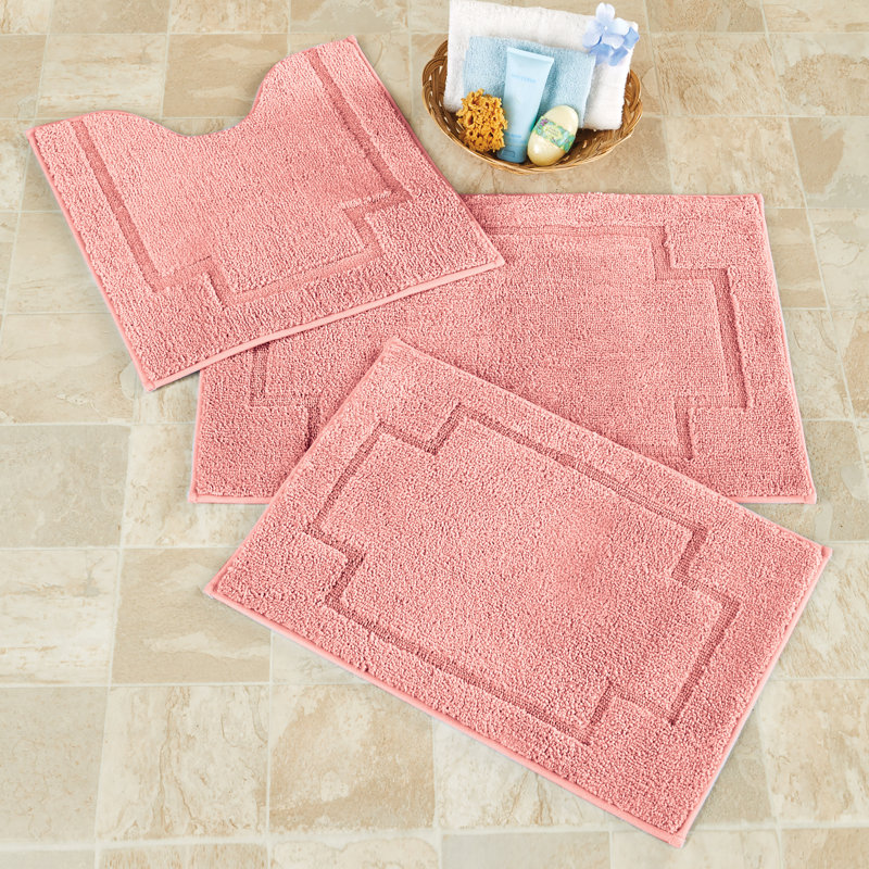 Cihat Non-Slip Bath Mat, Rose