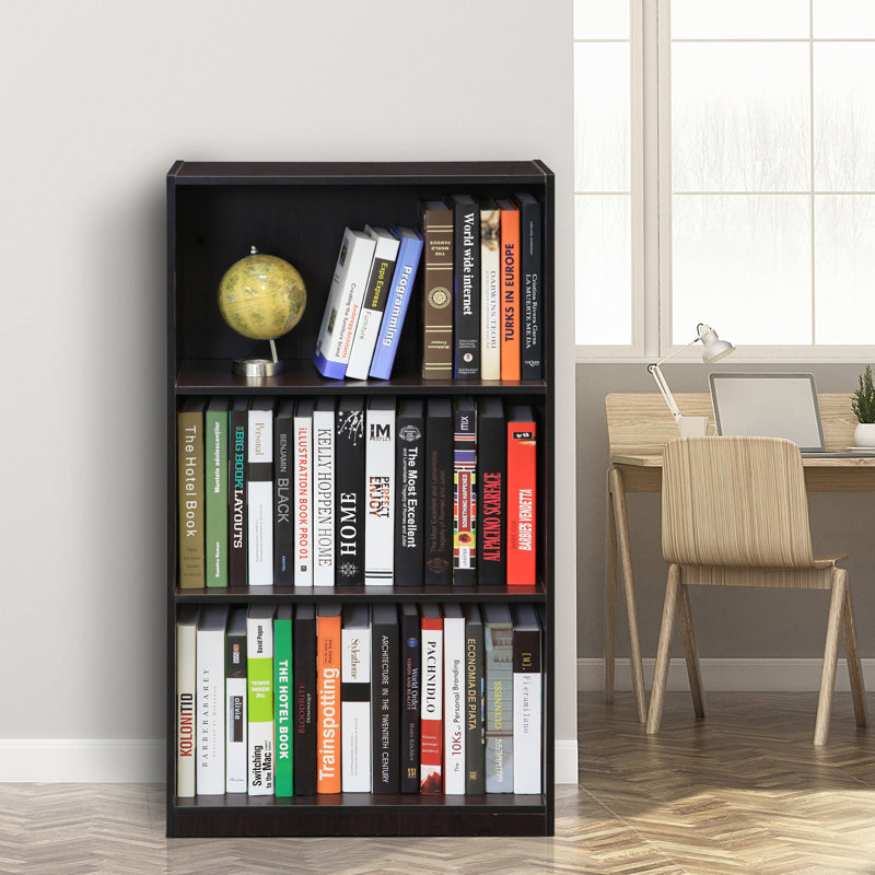 Barhorst Unfinished Bookcase, Dark Walnut