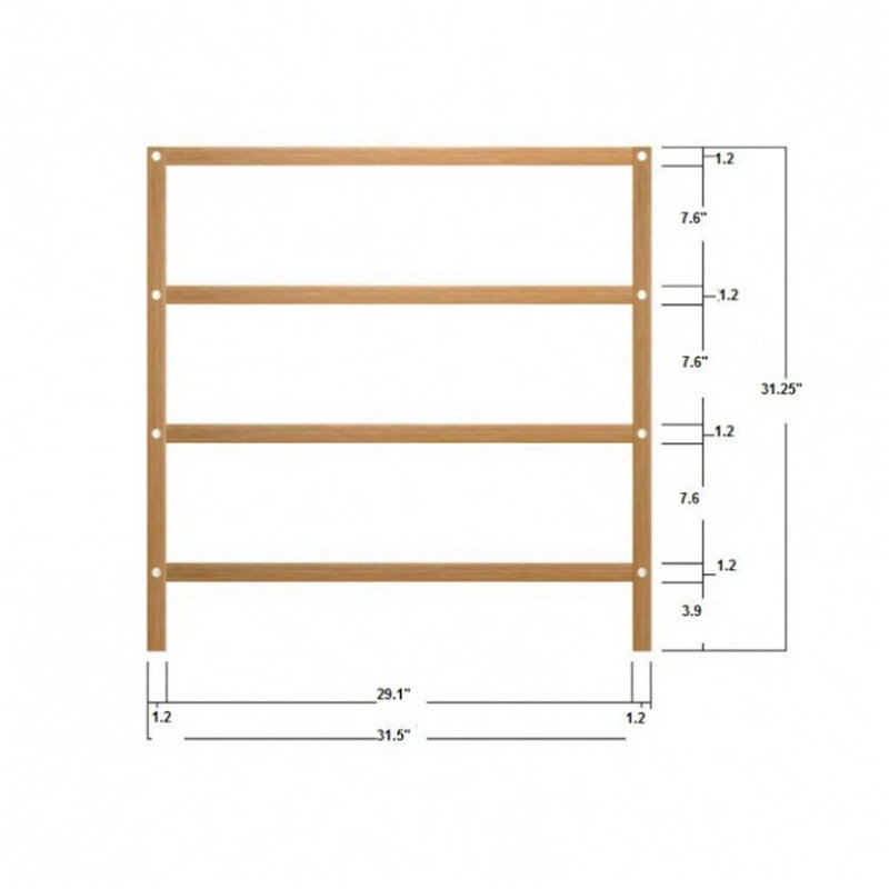 Teak Bathroom Shelves