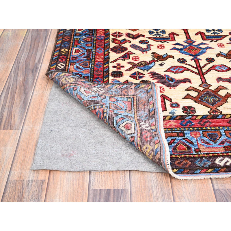 Tapis oriental rectangulaire en laine noué à la main 3 pi 6 po x 4 pi 10 po New, Rectangle 3 pi 6 po x 4 pi 10 po