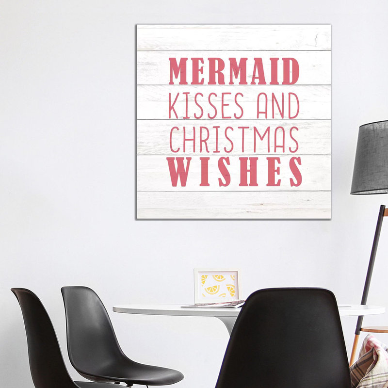 Mermaid Kisses by Kimberly Allen - Wrapped Canvas Gallery-Wrapped Canvas Giclée, 93.98 cm H x 93.98 cm W