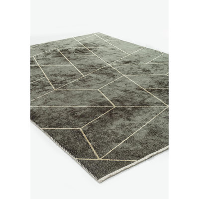 Rajuddin Geometric Hand Loom Indoor / Outdoor Area Rug
