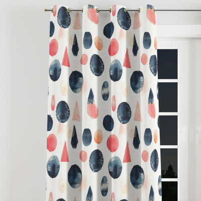 Moroccan Room Darkening Curtains - Classic Boho Bahrie Grommet Curtain - 1 Panel