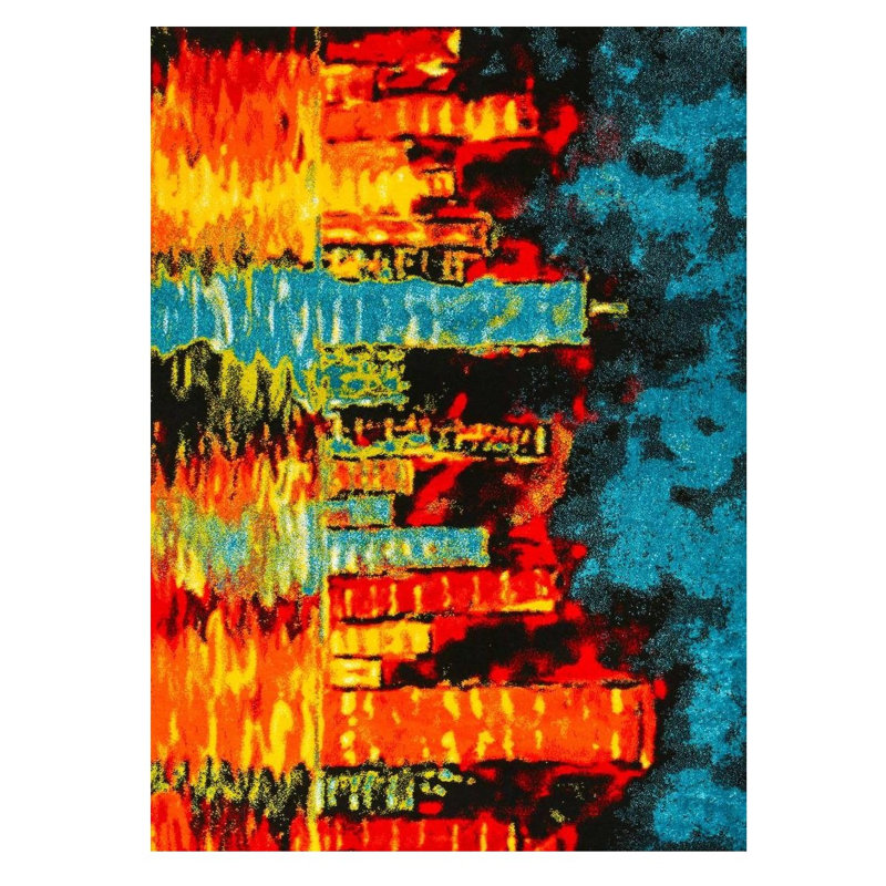 Fawley Abstract Indoor Rug, Rectangle 5' x 7'