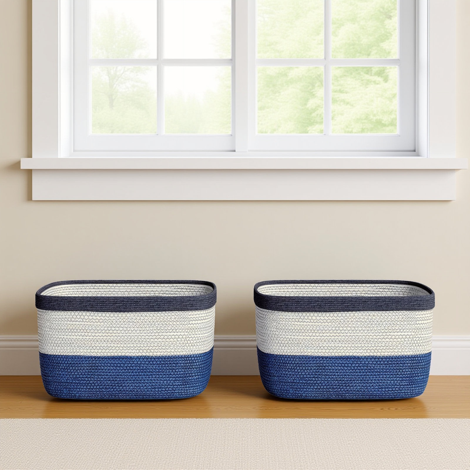 Jumelle 2 Piece Fabric Basket Set
