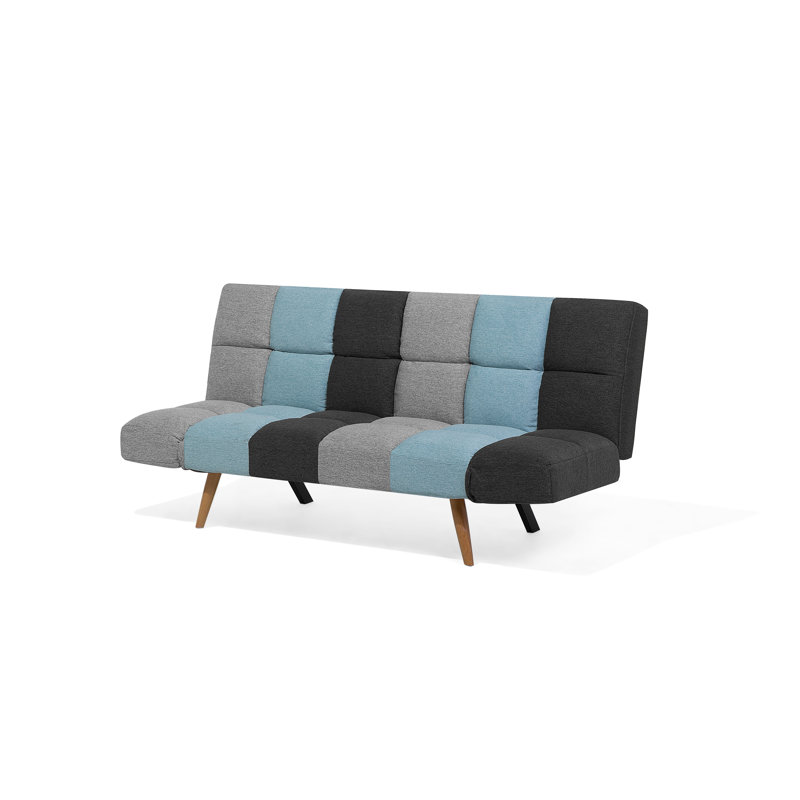 Adeliza 3 Seater Sofa Bed, Blue/Grey/Black
