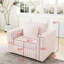 44,9 "modulaire - rose. Support de dos confortable, lignes élégantes. Rehaussez le mobilier de salon rose. Matériaux, design moderne