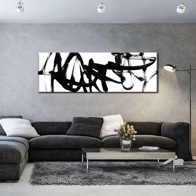 Sur toile, H 51 po x l 17 po x P 1,25 po