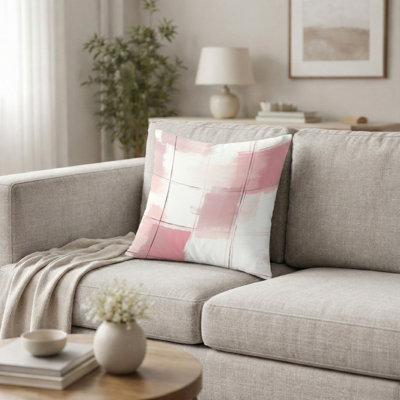 Coussin French Country - Coussin imprimé écossais rouge