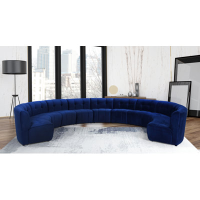 Jedson Velvet Sectional Symmetrical