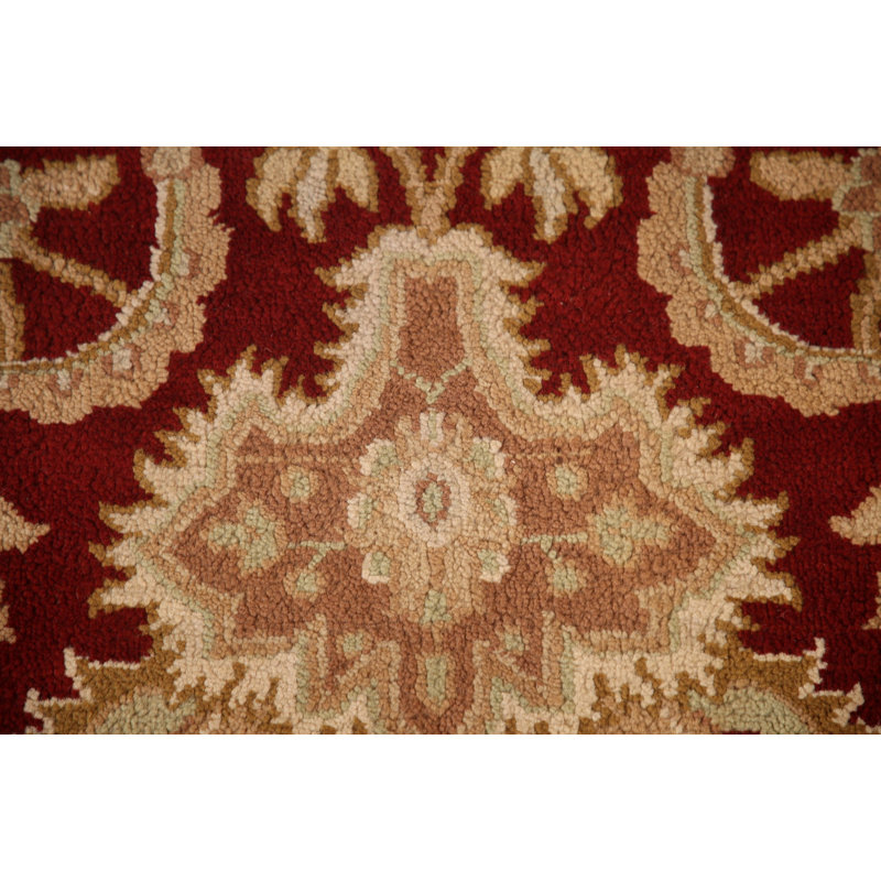All-Over Red Agra Oriental Large Rug 12x18