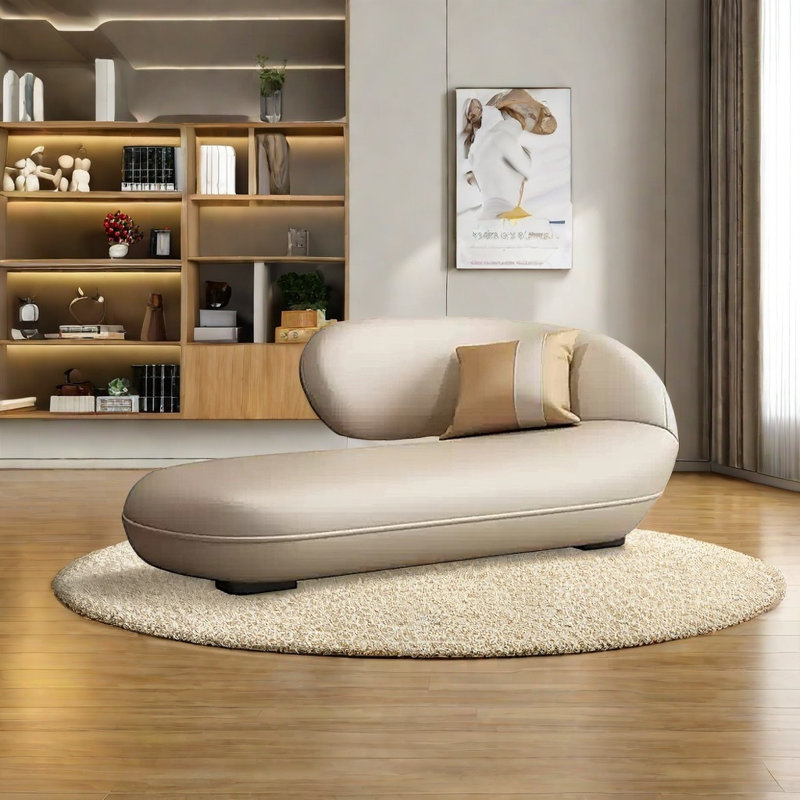 Ergonomic solid chair, Right Hand Facing, Off-white