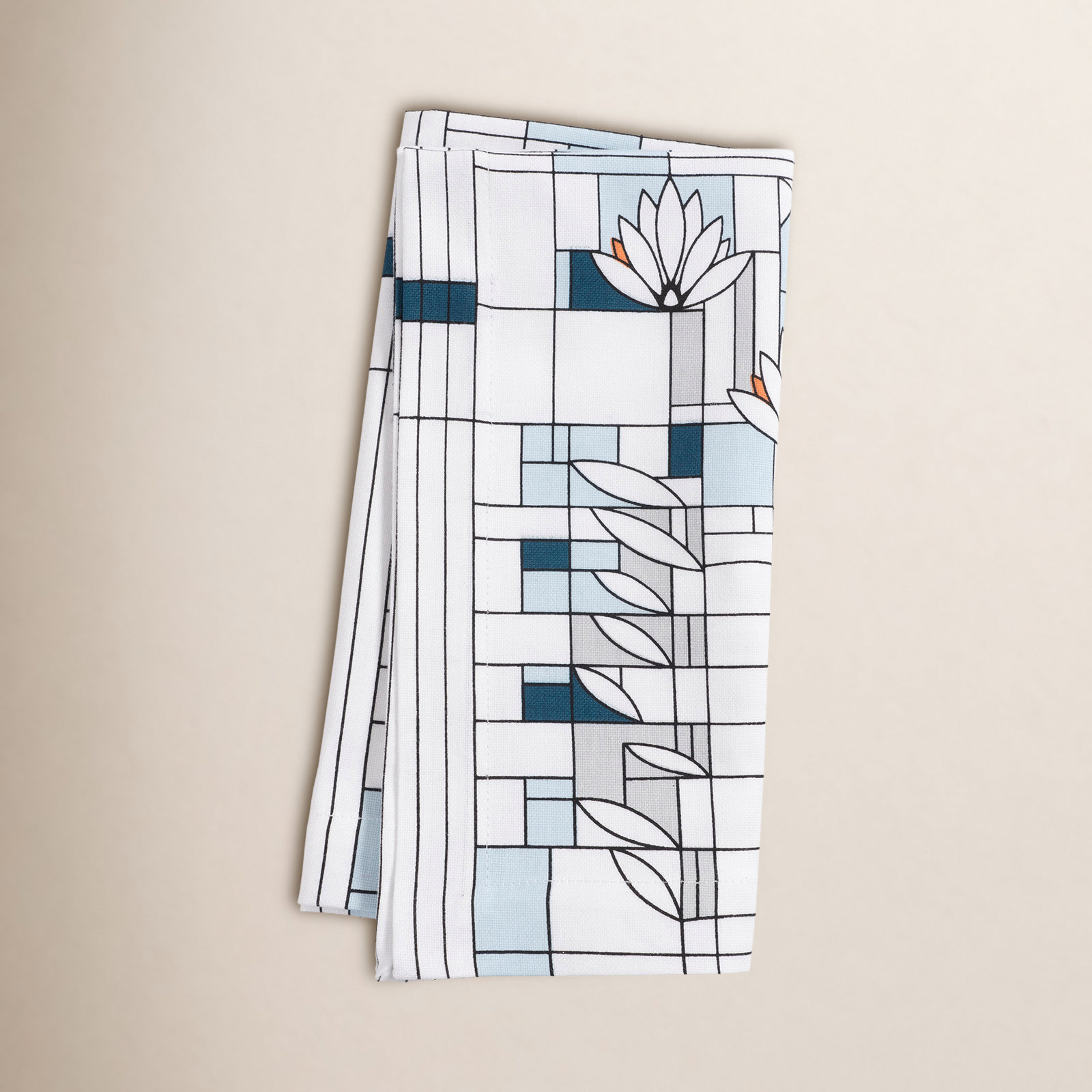 100% Cotton Geometric Rectangle Napkin