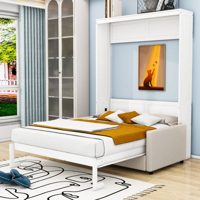 Lit escamotable mural avec coussin Kiora