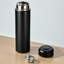 Bouteille d'eau isotherme en acier inoxydable 17 oz (noir)