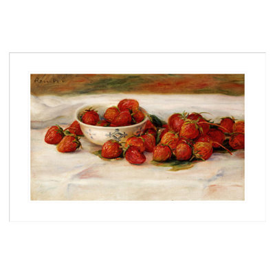 «Strawberries» par Pierre-Auguste Renoir, impression giclée encadrée
