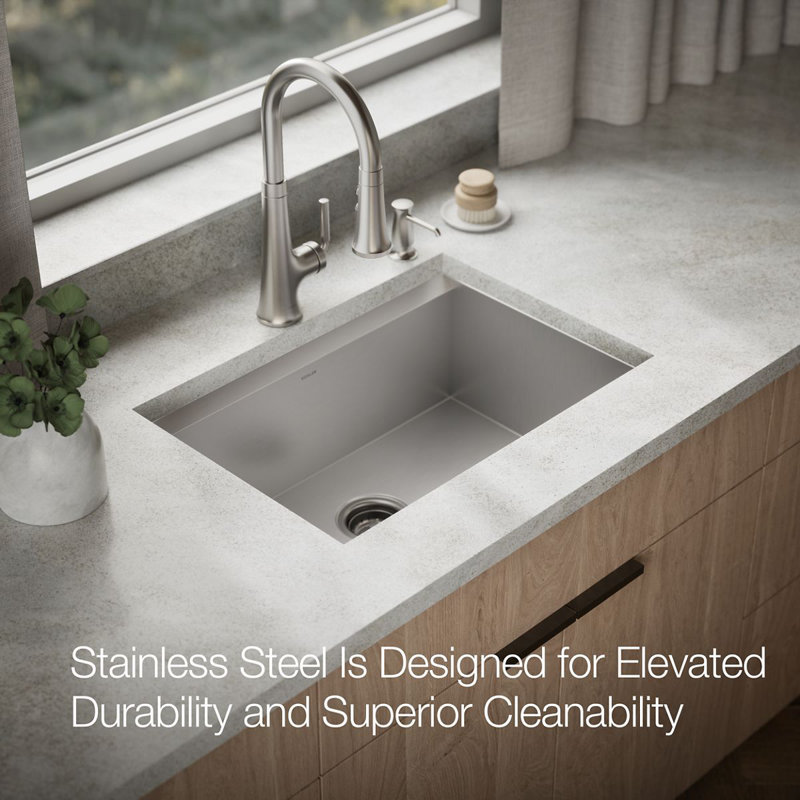 Task27-In X 22-In Top-Mount/Undermount Single-Bowl Workstation Kitchen Sink With Accessories, 2 Hole